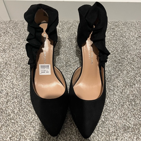 Black suede heels - Picture 2 of 3